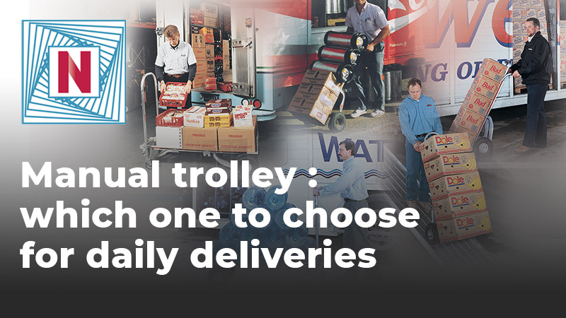 Manual trolley for daily deliveries