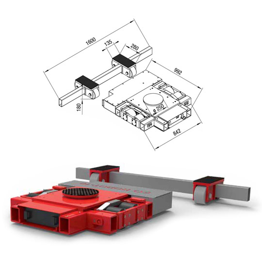 remote-controlled motorised trolleys 10 ton