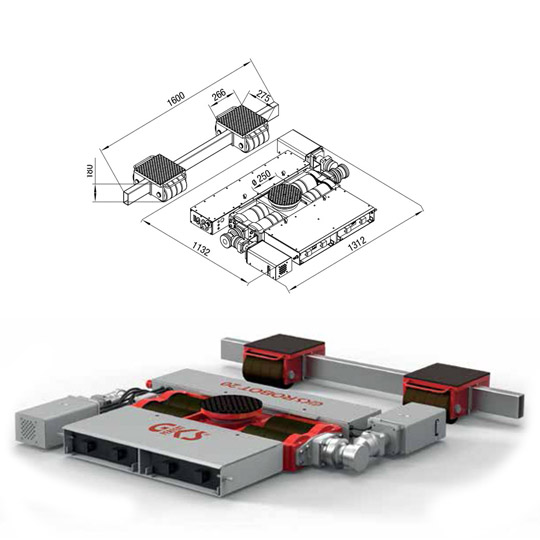 remote-controlled motorised trolleys 20 ton